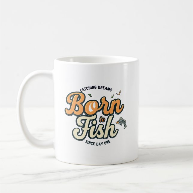 Mug Né pour pêcher (Gauche)