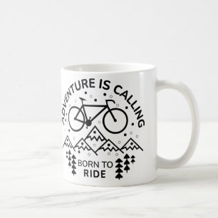 Mug Né Pour Ride Mountain Bike Design