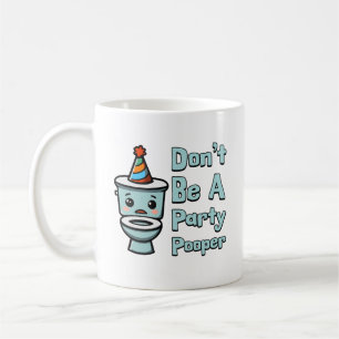 Mug Ne sois pas un pauvre de fête ! Caricature de toil