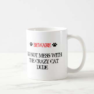 Mug Ne vous mêlez pas du Crazy Cat Dude