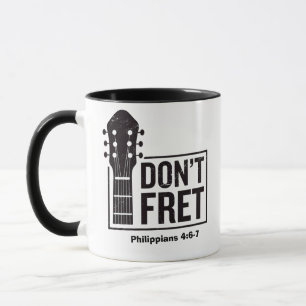 Mug Ne vous tracassez pas (Philippiens 4:6-7) Guitare