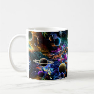Mug Nébuleuse spatiale et planète
