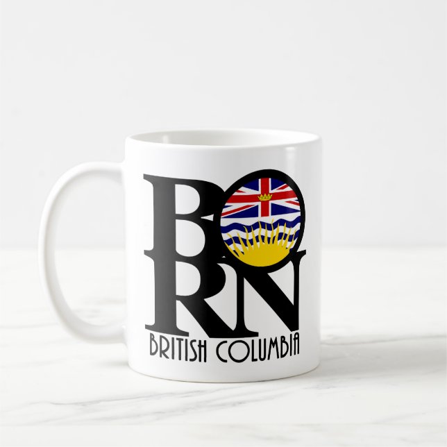 Mug NÉE Colombie-Britannique 11oz (Gauche)