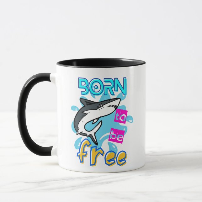 MUG NÉE POUR ÊTRE LIBRE (Gauche)