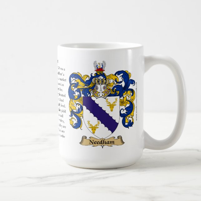 Mug Needham, l'origine, la signification et la crête (Droite)