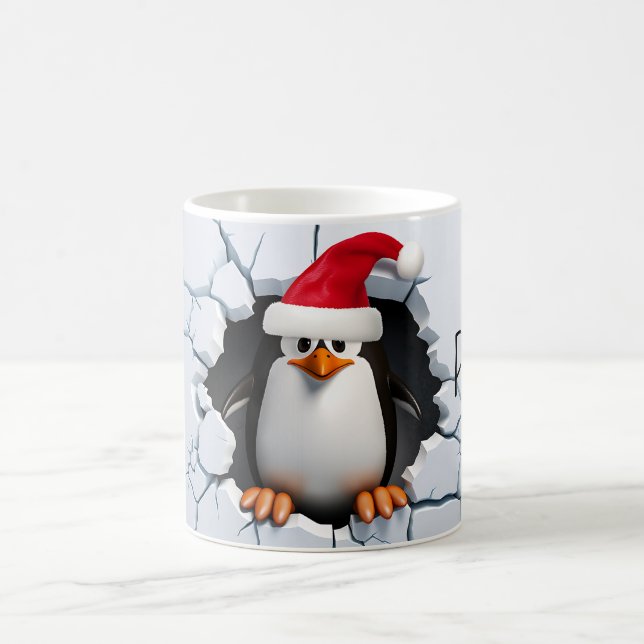 Mug Neige beaucoup de plaisir avec le pingouin père No (Centre)