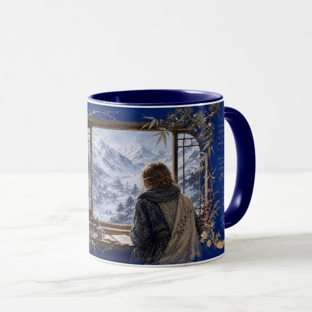 Mug neige d'hiver (Devant droit)