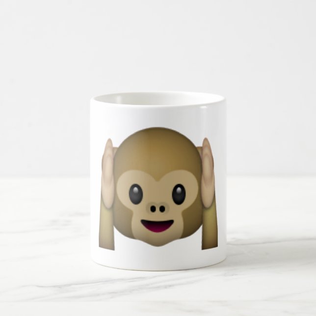 Mug N'entendez aucun singe malin - Emoji (Centre)
