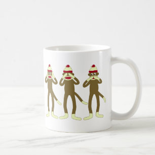 Mug N'entendez, voyez, parler l'aucun singe de