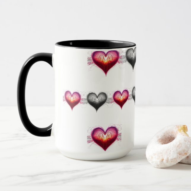 Mug Neon Anatomical Heart iPhone / iPad case (Avec donut)