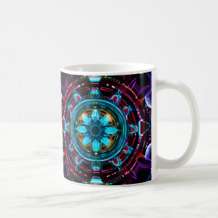 Mug Neon Starburst Kaleidoscope