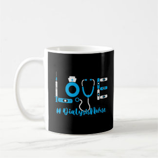 Mug Néphrologie Dialyse Infirmière Amour Stéthoscope I