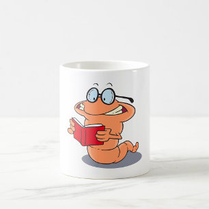 Mug Nerdy Bookworm Lire Un Livre