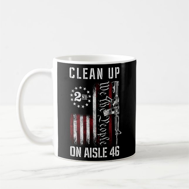 Mug Nettoyer Sur Aisle 46 Nous Le Peuple Drapeau Améri (Gauche)