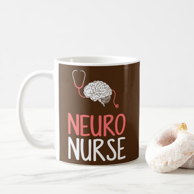 Mug Neuro Nurse neurologie neurologie cerveau neurosci (Avec donut)
