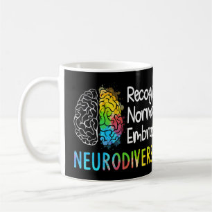 Mug Neurodiversité, Célébrez le spectre. Le cerveau