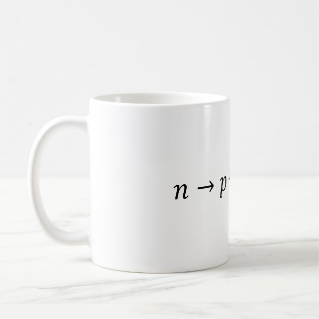 Mug Neutron À Proton Bêta Decay - Physique Nucléaire B (Gauche)