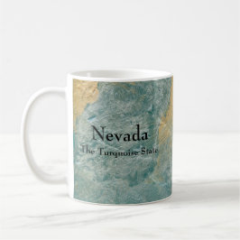 Mug Nevada l'État Turquoise