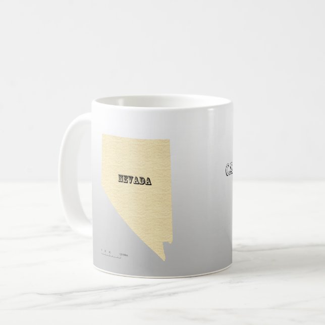 Mug - Nevada Plan de la ville (Devant gauche)