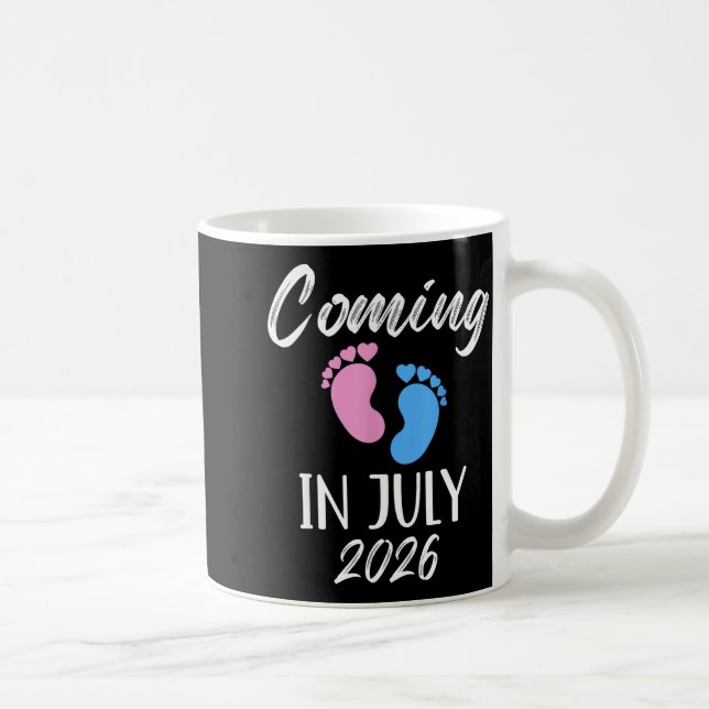 Mug New Baby Coming In July 2026 Funny Baby Shower Boy (Droite)