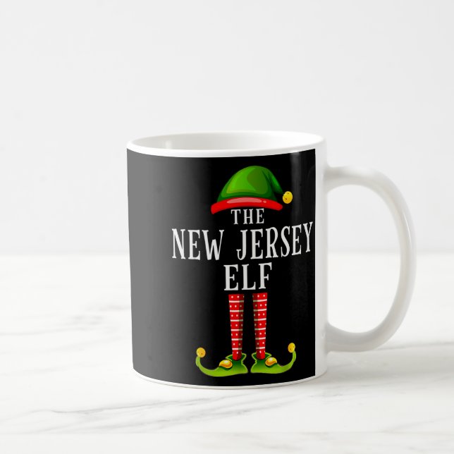 Mug New Jersey Elf Christmas Matching Family Group Pjs (Droite)