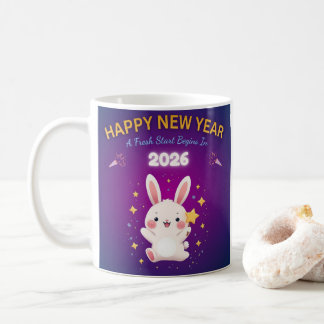 Mug New Year 2026 Bunny Celebration