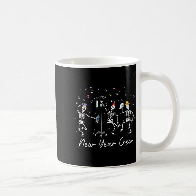 Mug New Year Crew Skeleton Nurse Crew Er Icu New Year  (Droite)