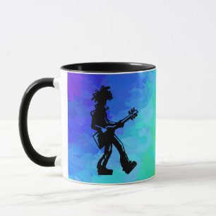 Mug New York Boogie Nights Guitare Rainbow