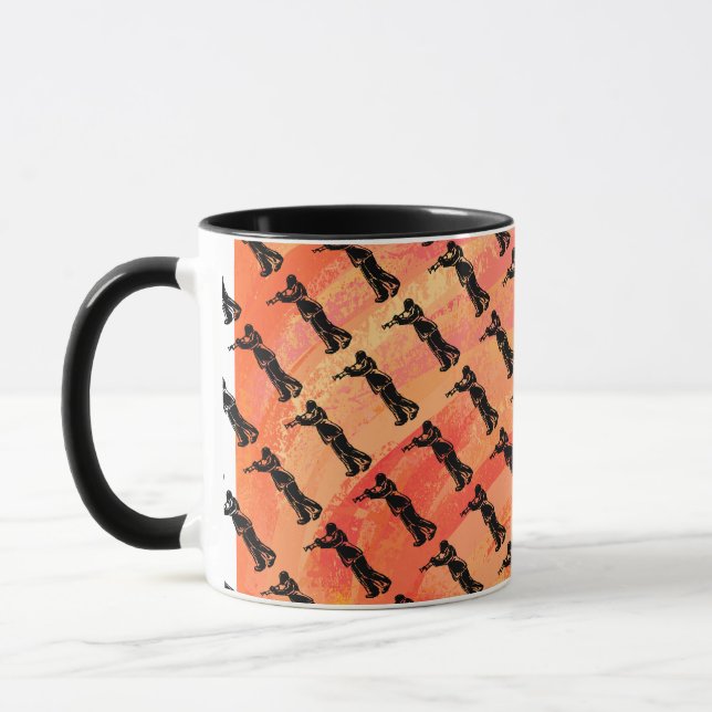 Mug New York Boogie Nights Trumpet Orange (Gauche)