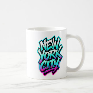 Mug New York City Neon Graffiti Street Art Design