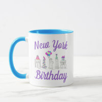 New York City NYC Landmarks fête d'anniversaire