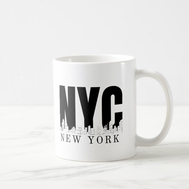 Mug New York City Skyline Style rétro (Droite)