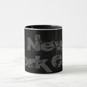 Mug New York - Musique Cool Noir Et Gris