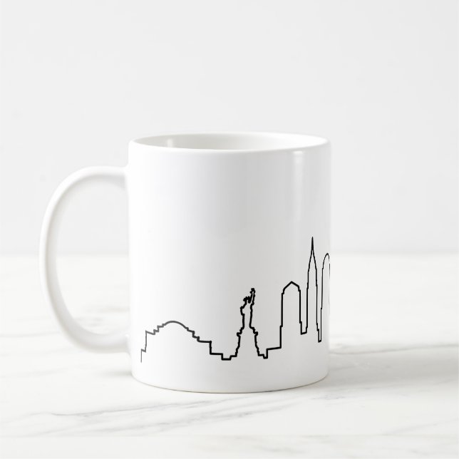 Mug NEW YORK NYC Manhatten USA City Skyline Silhouette (Gauche)