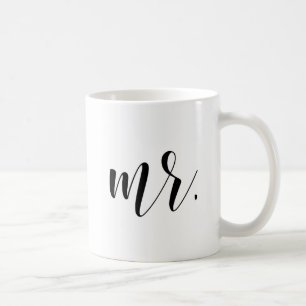 Mug Newlyweds M. Calligraphie moderne   Tapis typograp
