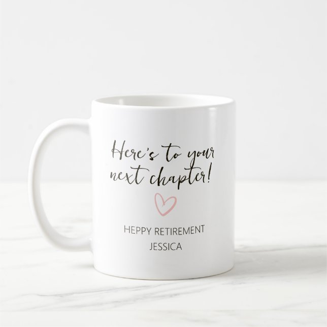 Mug Next Chapter Personalized Retirement Gift (Gauche)