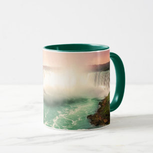 Mug Niagara Falls, Canada coucher de soleil stylisé