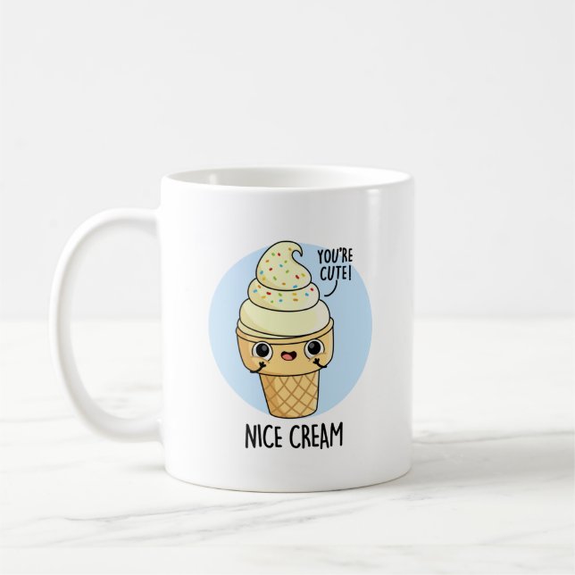 Mug Nice Cream Funny Glace Cream Pun (Gauche)
