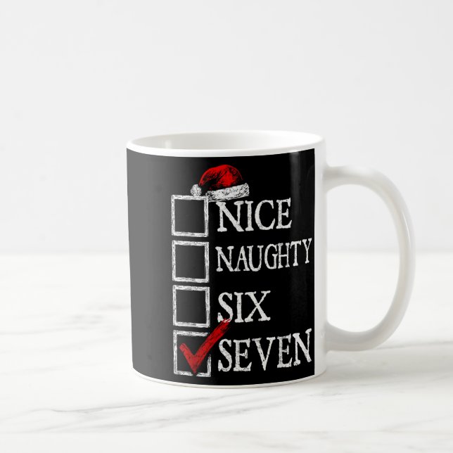 Mug Nice Naughty 67 Christmas Funny Meme Six Seven  (Droite)