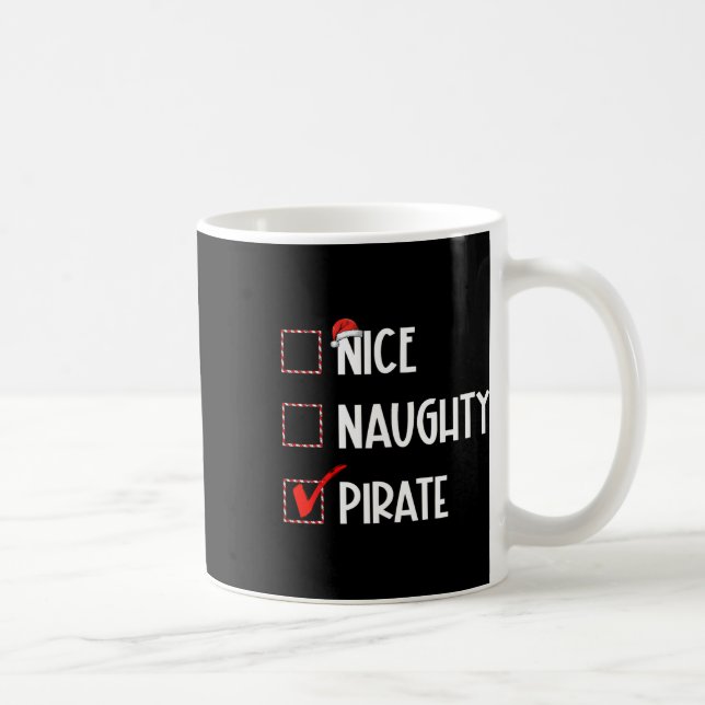 Mug Nice Naughty Pirate Noël Père Noël (Droite)