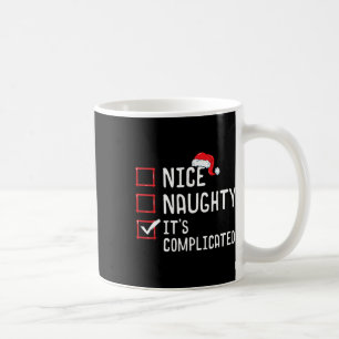 Mug Nice Naughty Sa liste de Noël compliquée
