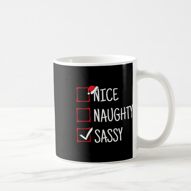 Mug Nice Naughty Sy Funny Noël (Droite)
