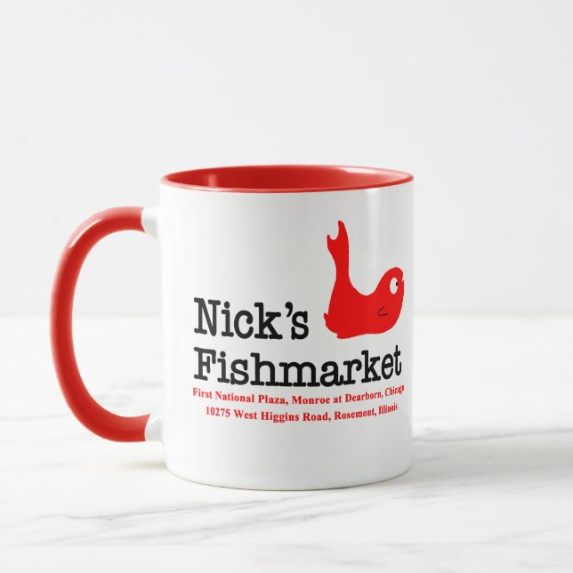 Mug Nick's Fishmarket, Chicago et Rosement, Illinois (Gauche)