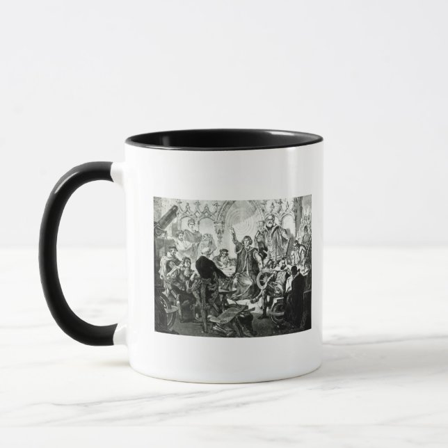 Mug Nicolas Copernic expliquant sa théorie (Gauche)