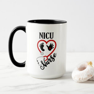 Mug NICU Nurse ajouter monogramme