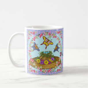 Mug Nid de Casquette de fleurs