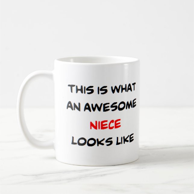Mug nièce, géniale (Gauche)