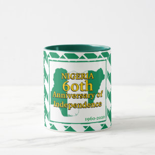 Mug NIGÉRIA 60e INDÉPENDANCE   Souvenir du drapeau nig