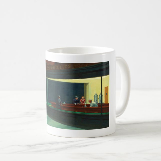 Mug Nighthawks d'Edward vintage (Devant droit)