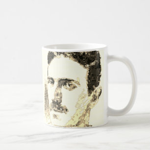 Mug Nikola Tesla Dessin À Sepia